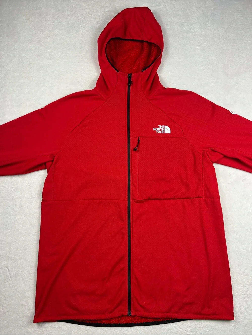 The North Face Summit Series FUTUREFLEECE Full Zip Hoodie Mens XL Red Fleece